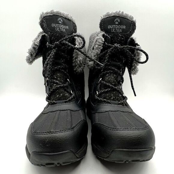 Skechers On-The-Go Outdoors Ultra Winter Sneaker Boots Waterproof Black Sz 9.5 - Picture 4 of 10